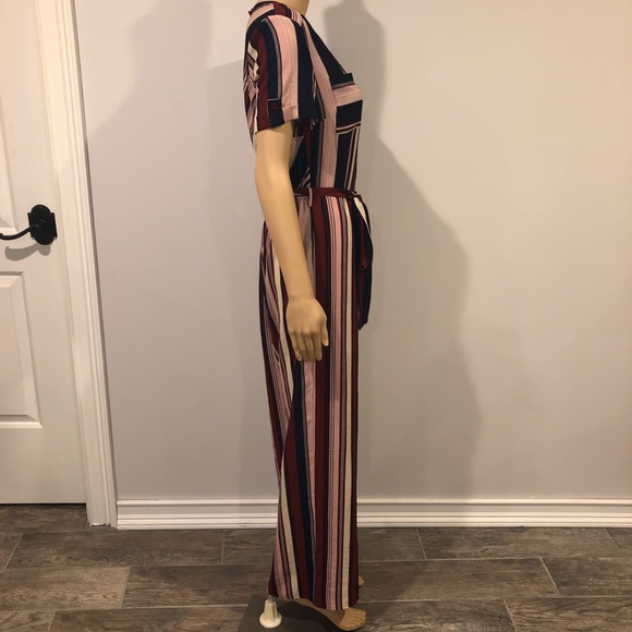 Monteau Pants & Jumpsuits Monteau Los Angeles One Piece Striped Jumpsuit Poshmark